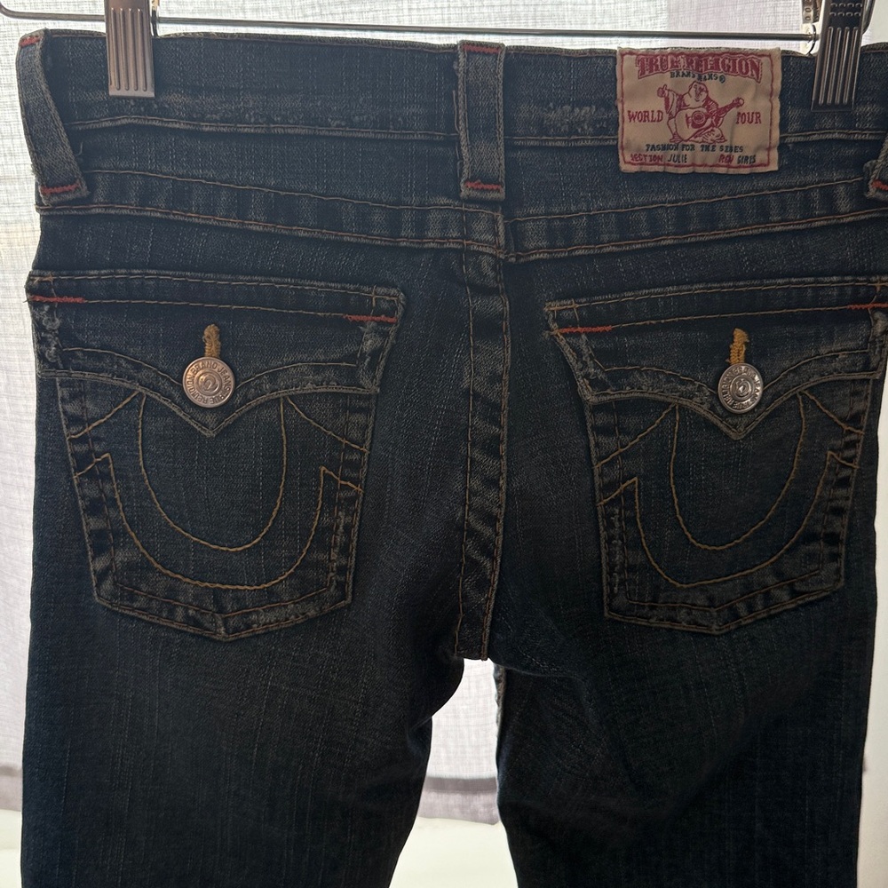True Religion Indigo Jeans with Contrast Stitching